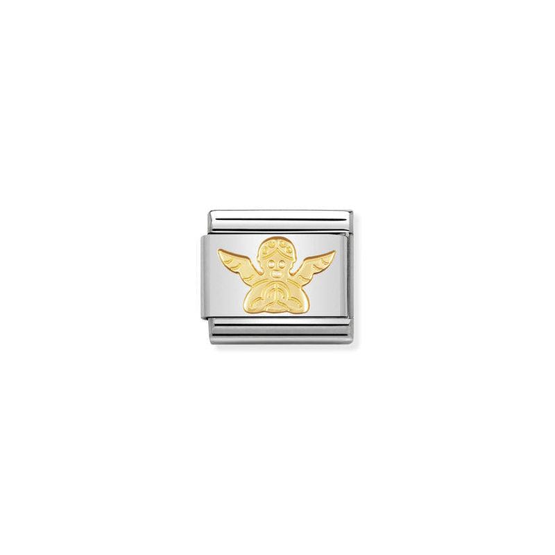 Nomination Composable Classic Link Religious Angel in 18k gold