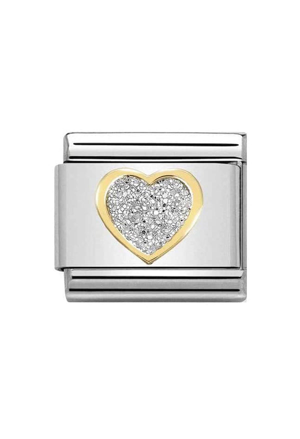 Nomination Composable Classic Link 18k Glitter Heart