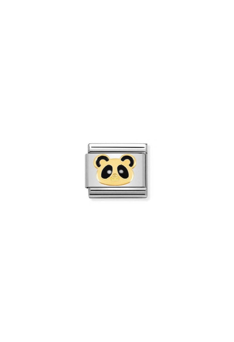 Nomination Composable Classic Link ANIMALS PANDA FACE in 18k gold