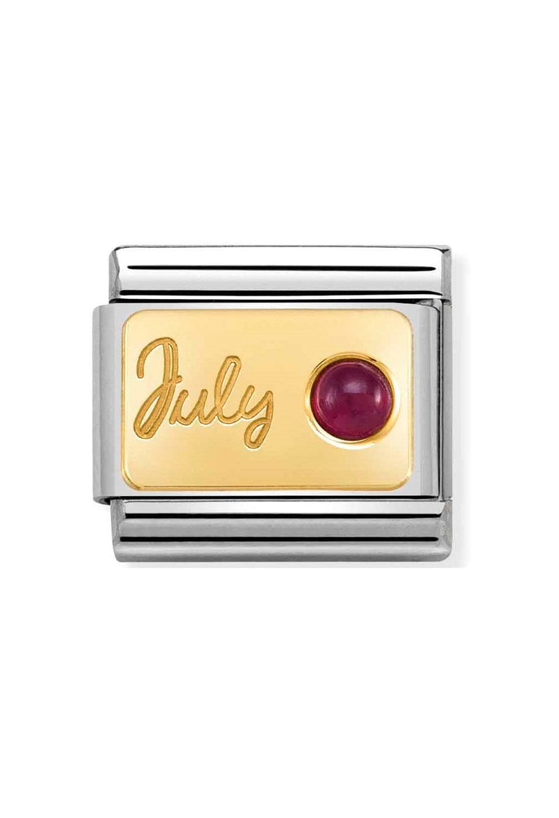 Nomination Composable Classic Link July Ruby in 18k Gold