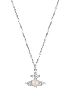 Vivienne Westwood Feodora Pearl Pendant Platinum Plated