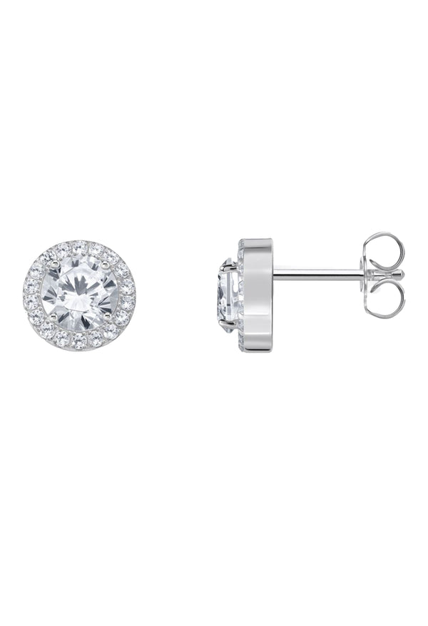 Thomas Sabo Cubic Zirconia Halo Earring Sterling Silver