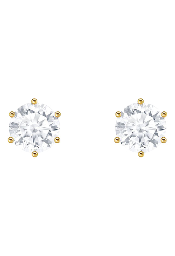 Thomas Sabo Brilliant Cut Cubic Zirconia Stud Earrings Sterling Silver Gold Plated