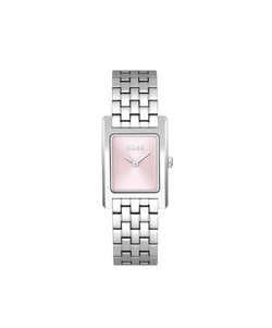 BOSS Ladies Lucy Pink Dial Bracelet Watch Stainless Steel