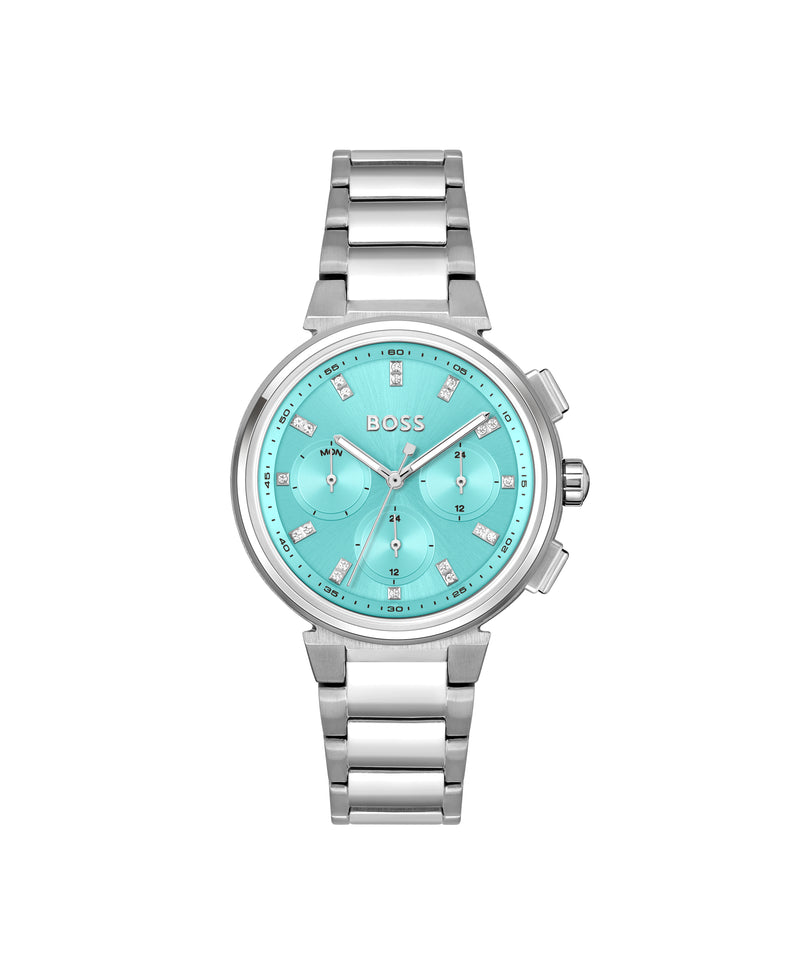 BOSS Ladies One Turquoise Dial Bracelet Watch Stainless Steel