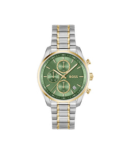 BOSS Ladies Grand Tour Green Dial Bracelet Stainless Steel GP Watch