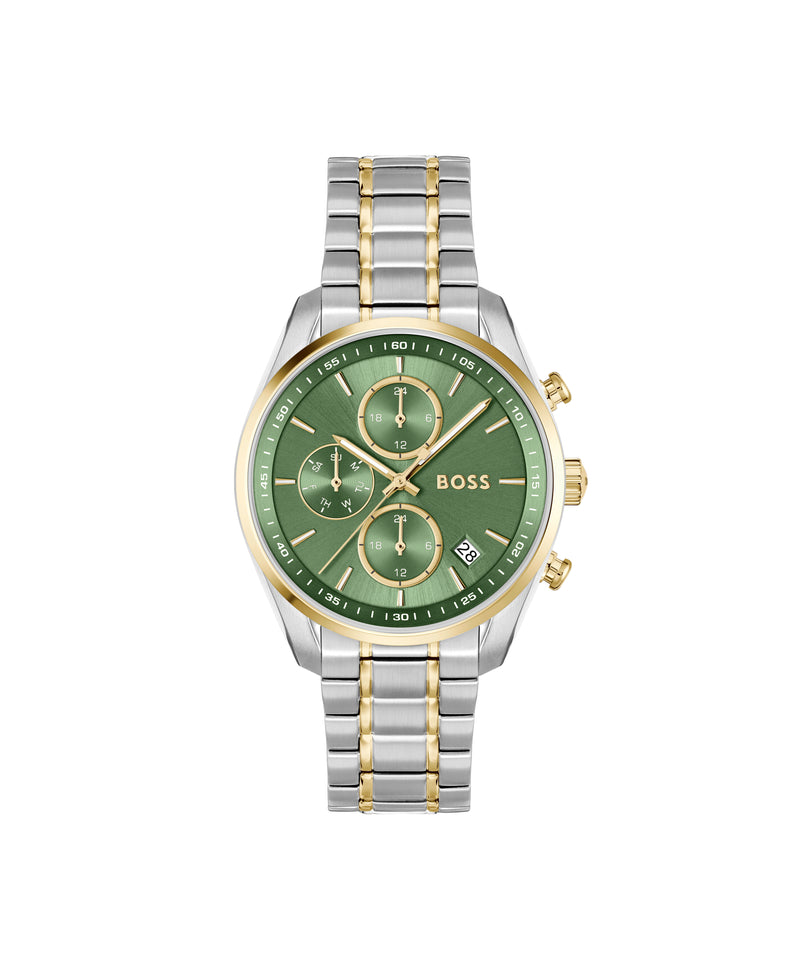 BOSS Ladies Grand Tour Green Dial Bracelet Stainless Steel GP Watch