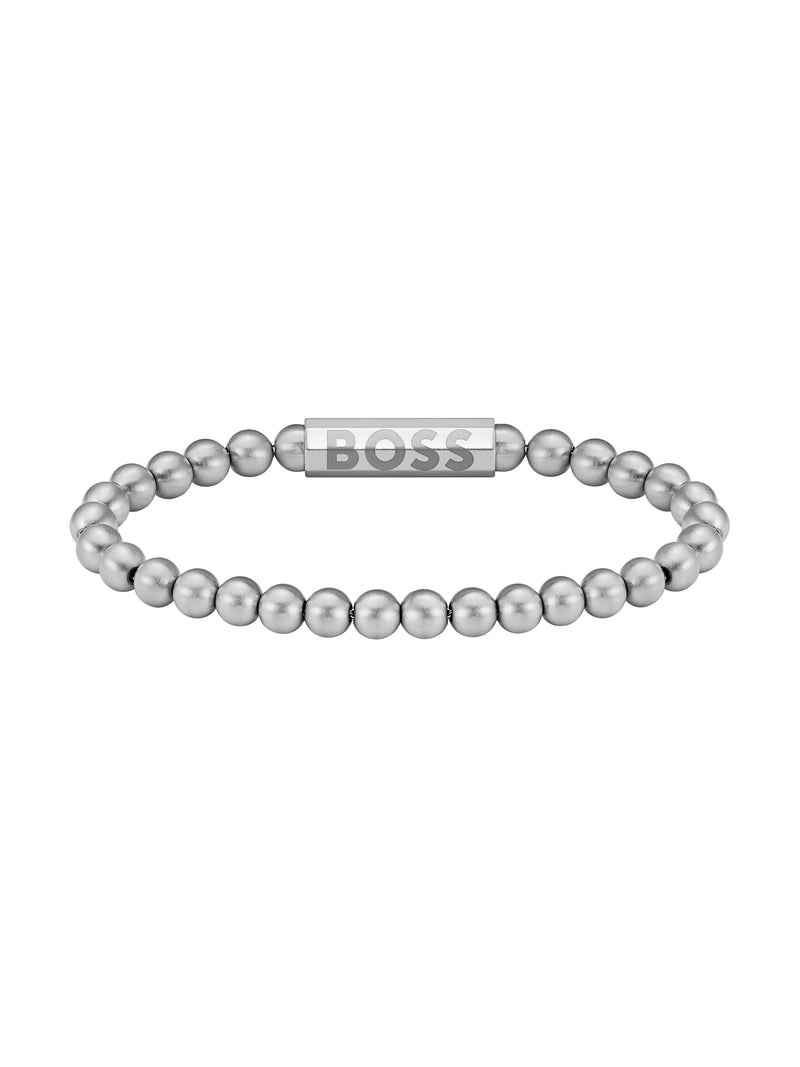 BOSS Mens Sphere Metal Bracelet Stainless Steel