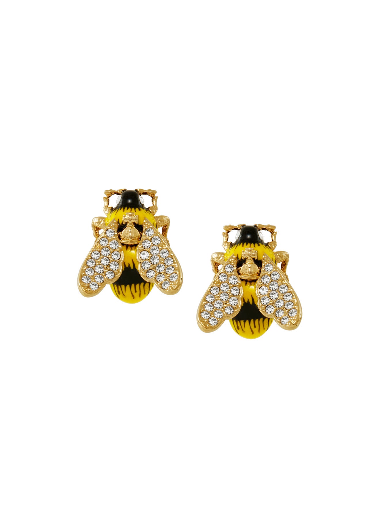 Vivienne Westwood Large Bumble Bee Earrings Gold Plated