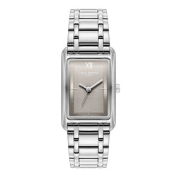 Olivia Burton Ladies Classics Grove Grey Tank Dial Bracelet Watch Stainless Steel