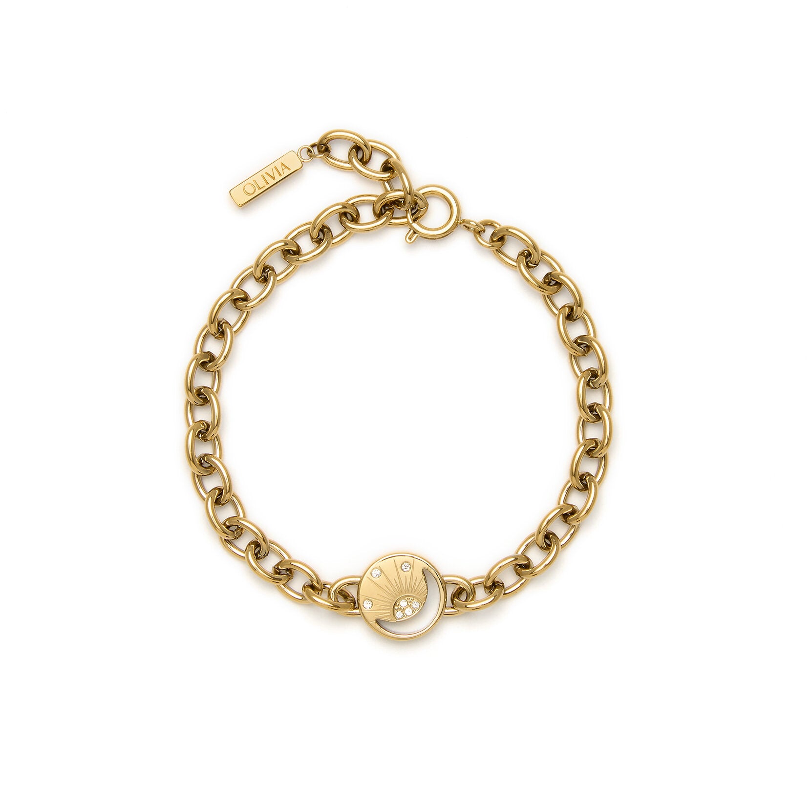 Olivia Burton Celestial Sun Bracelet Gold Plated