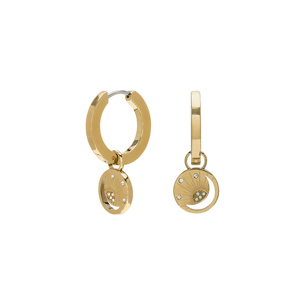 Olivia Burton Celestial Sun Hoop Earrings Gold Plated