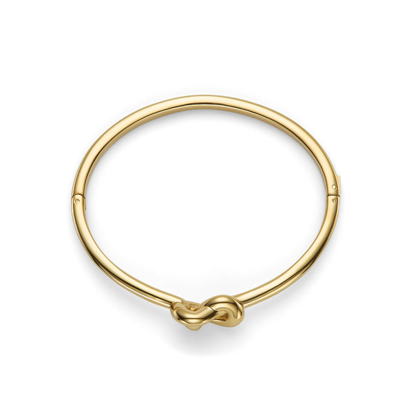 Olivia Burton Love Knot Bangle Gold Plated