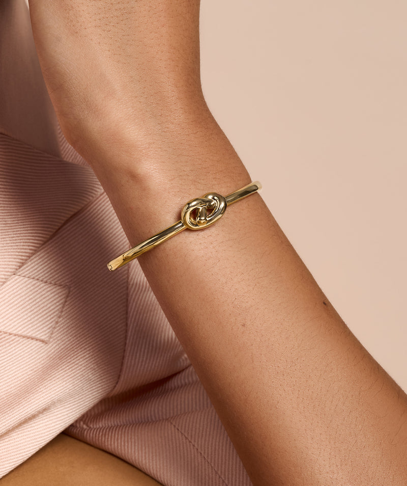 Olivia Burton Love Knot Bangle Gold Plated