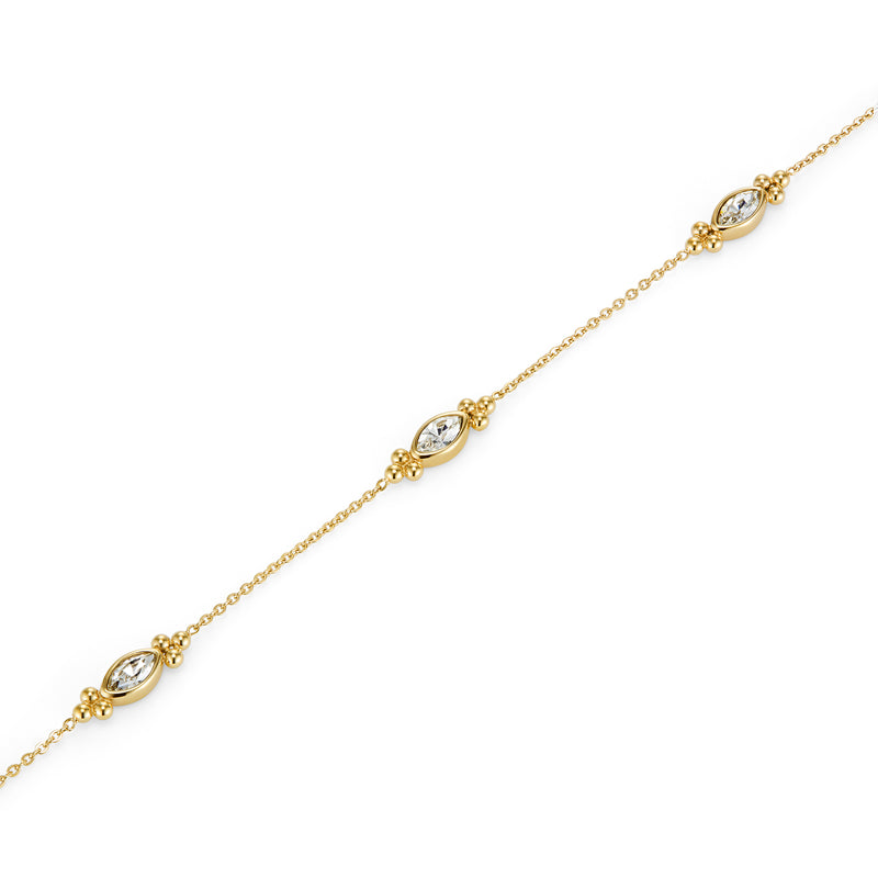 Olivia Burton Dainty Crystal Bracelet Gold Plated