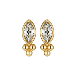 Olivia Burton Dainty Crystal Stud Earrings Gold Plated