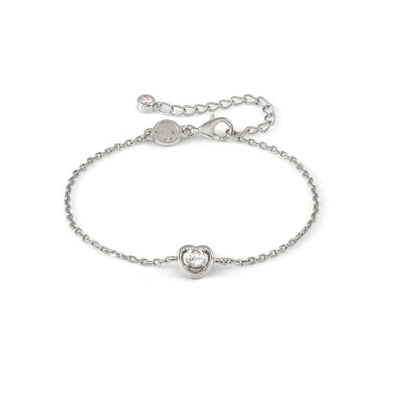 Nomination Cosmiclove Cubic Zirconia Set Heart Bracelet Silver