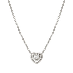 Nomination Cosmiclove Cubic Zirconia Set Heart Necklace Silver