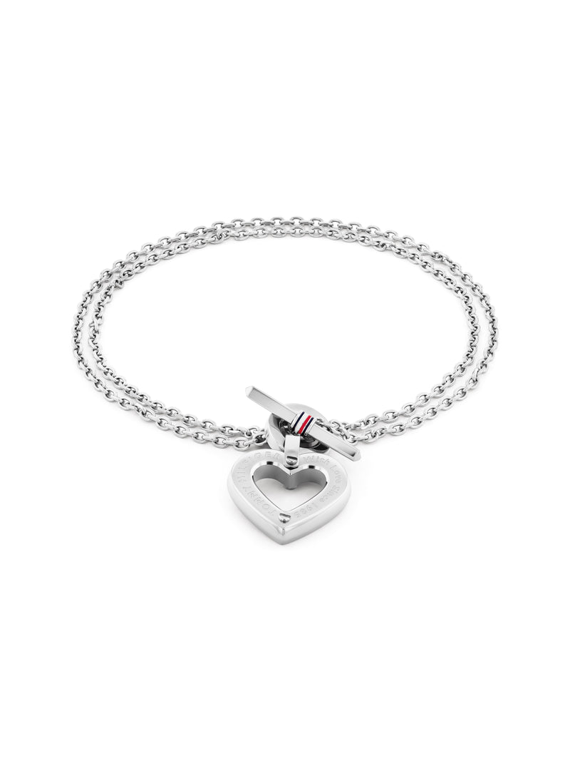 Tommy Hilfiger Heart T-Bar Bracelet Stainless Steel