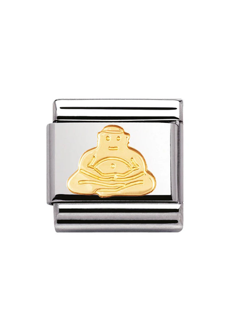 Nomination Composable Classic Link Buddha in 18k gold