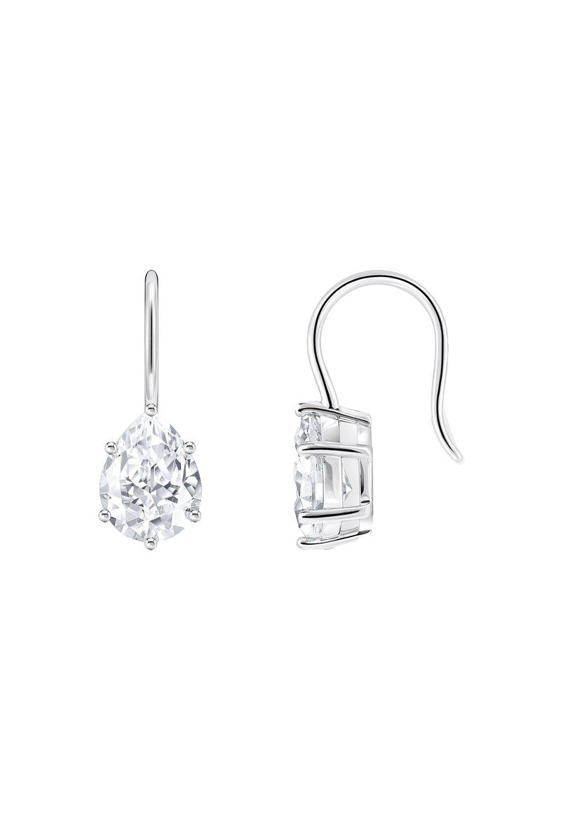 Thomas Sabo Drop Shaped Cubic Zirconia Hook Earrings Sterling Silver