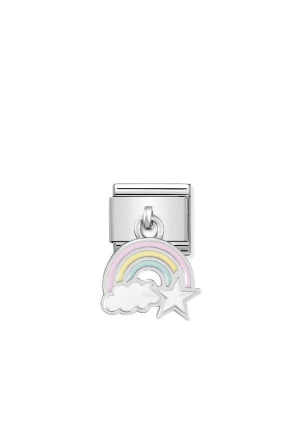 Nomination Composable Classic Link CHARMS RAINBOW in Steel, 925 Silver and Enamel