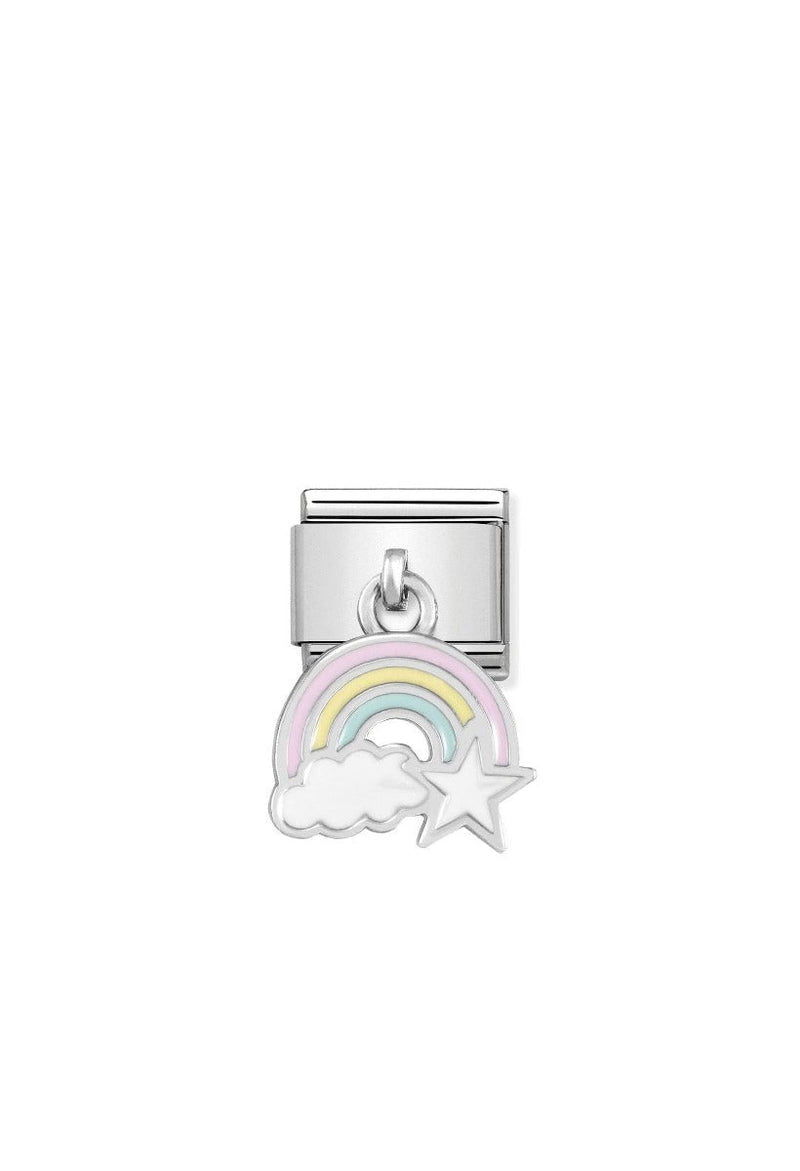 Nomination Composable Classic Link CHARMS RAINBOW in Steel, 925 Silver and Enamel