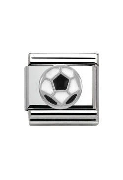 Nomination Composable Classic Link Football in Silver