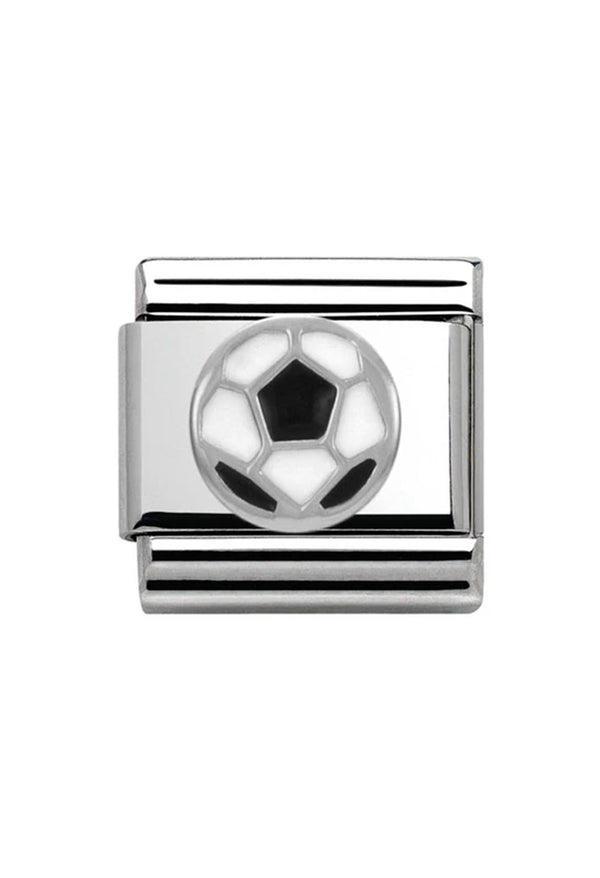 Nomination Composable Classic Link Football in Silver