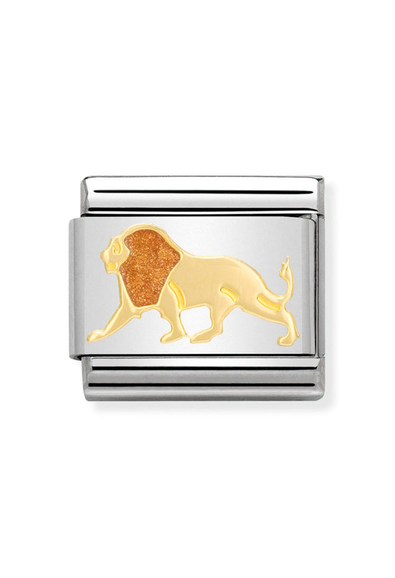 Nomination Composable Classic Link ANIMALS Lion in 18k gold