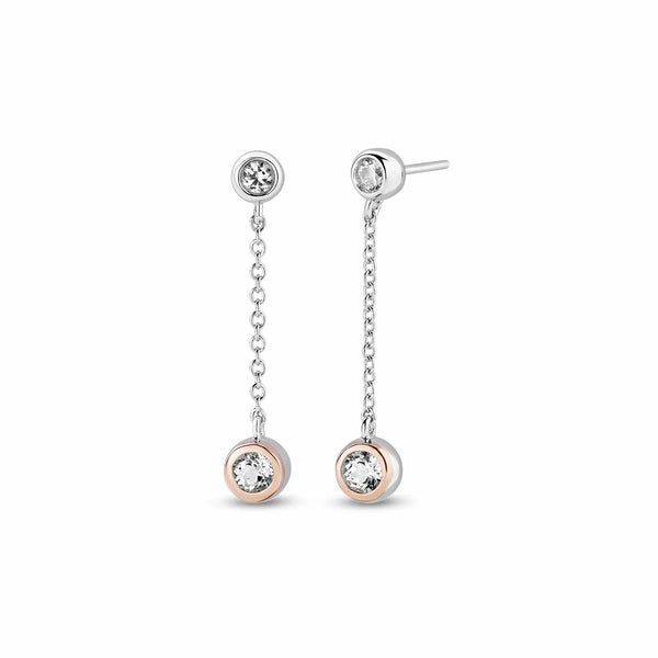 Clogau Celebration Drop Chain Earrings Sterling Silver