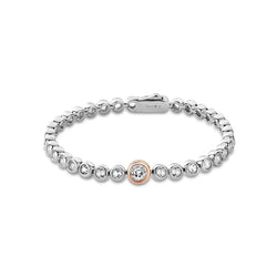 Clogau Celebration White Toapz Tennis Bracelet in Silver