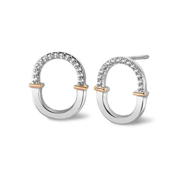 Clogau Connection Earrings In Silver