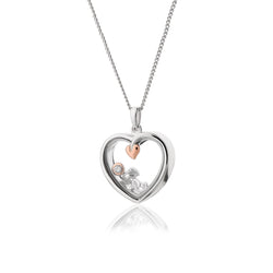 Clogau Tree Of Life Heart Inner Charm Pendant in Silver