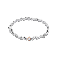 Clogau Celebration White Topaz Bangle in Silver