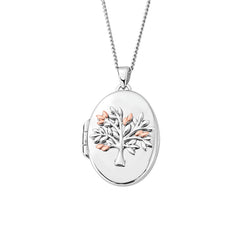 Clogau Tree Of Life Oval Locket in Silver