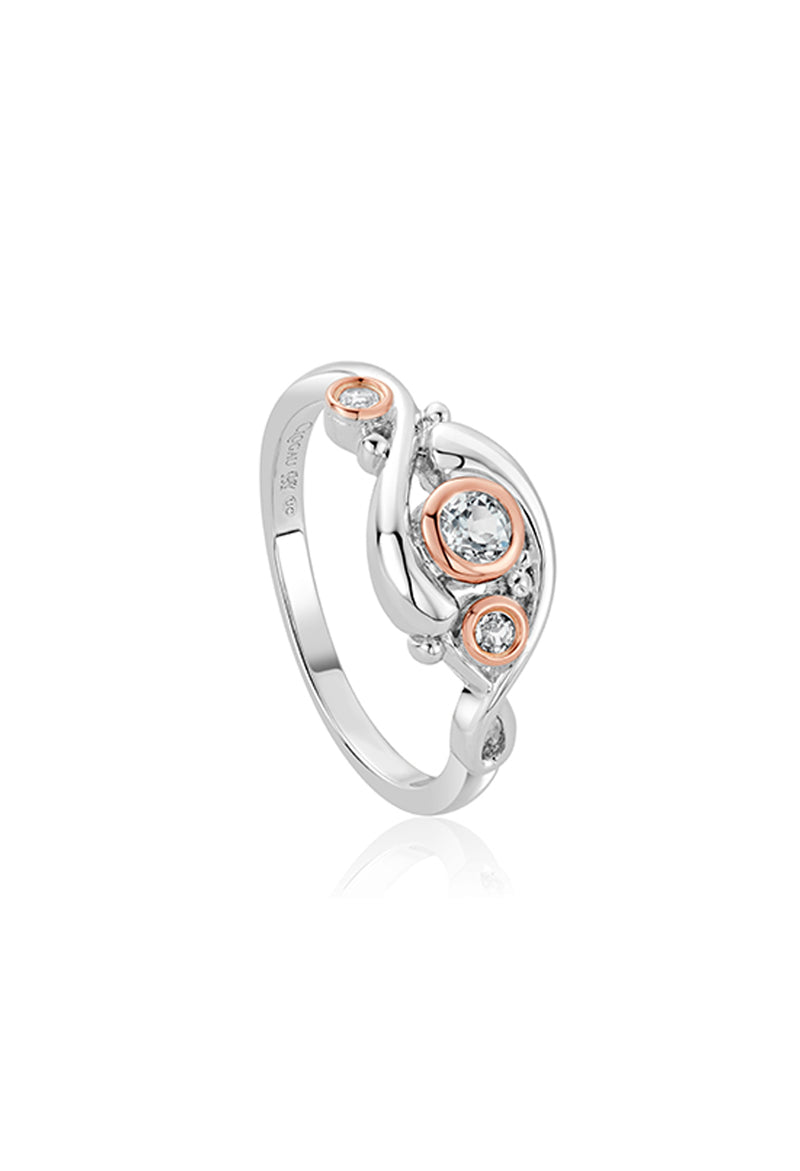 Clogau Pistyll Rhaeadr White Topaz Ring