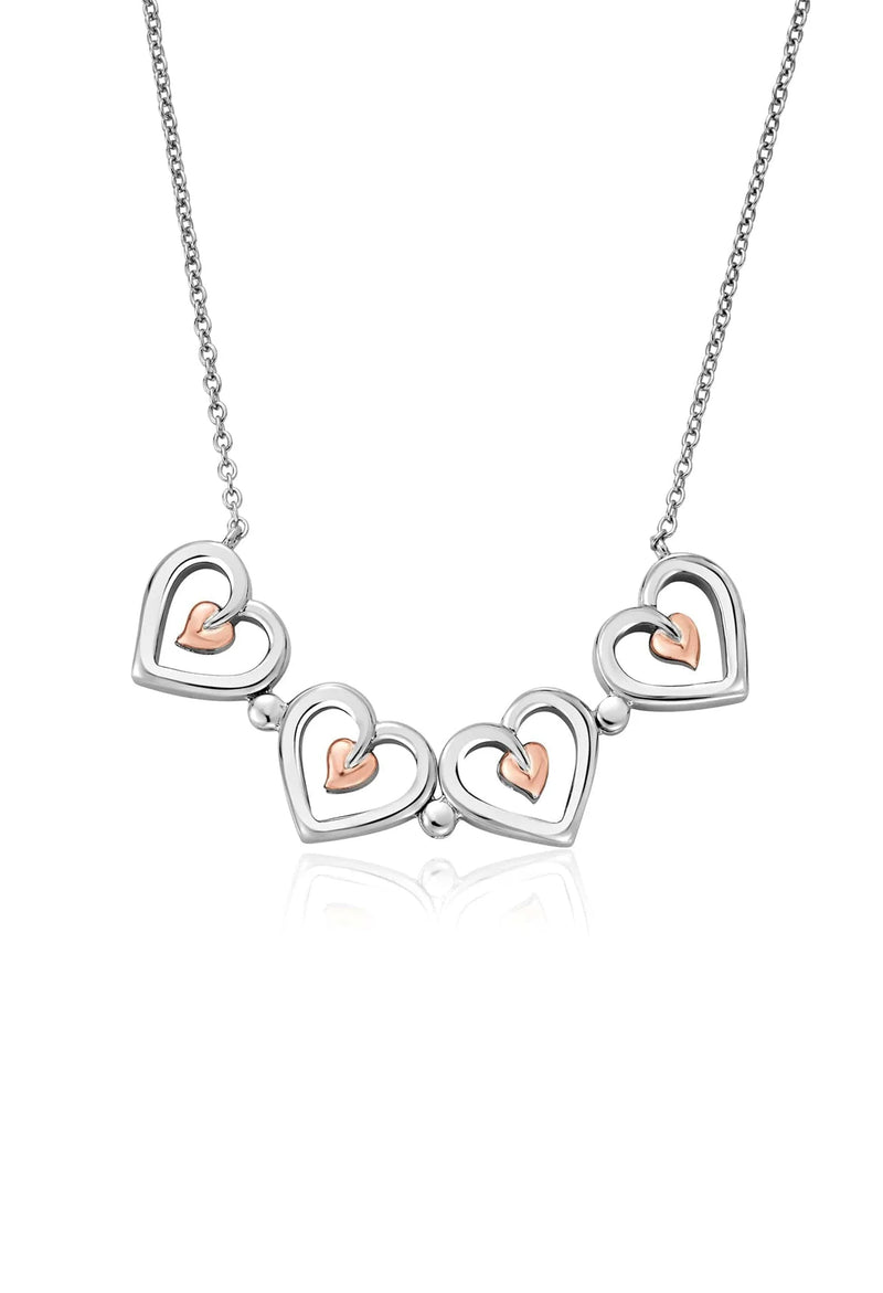 Clogau Tree Of Life Heart Pendant in Silver