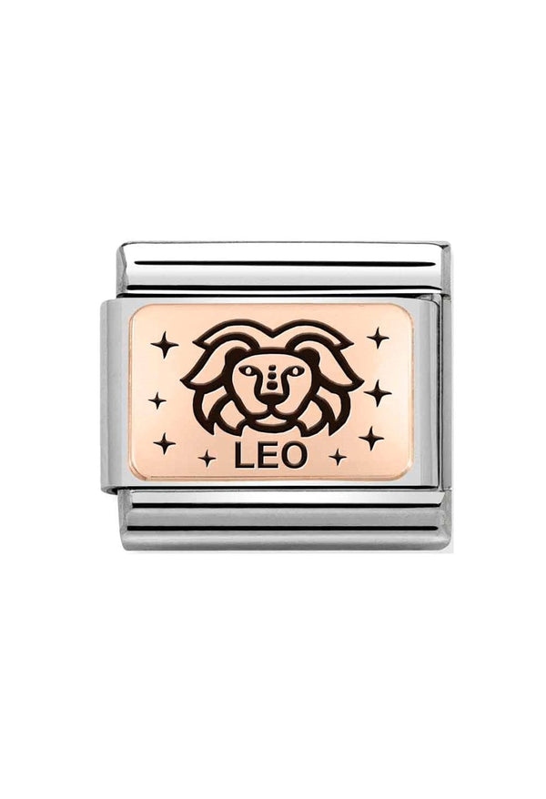 Nomination Composable Classic Link Zodiac Leo in 9k Rose Gold