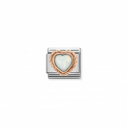 Nomination Composable Classic Link Opal Heart