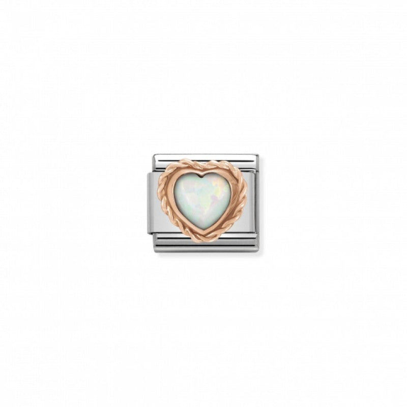 Nomination Composable Classic Link Opal Heart