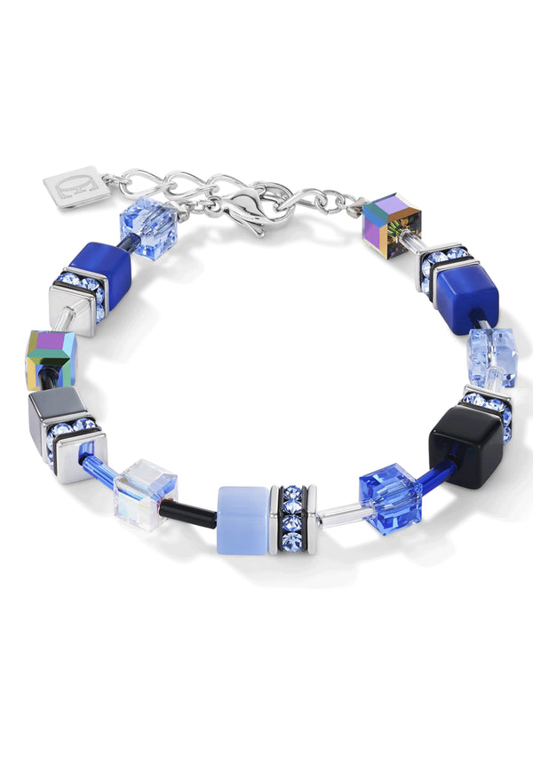 Coeur De Lion Geocube Blue Grey Bracelet