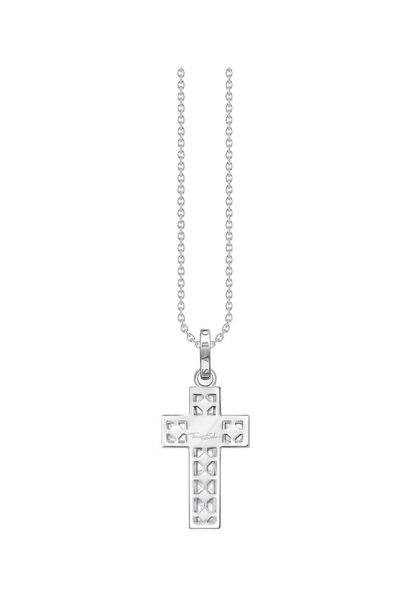 Thomas Sabo Cubic Zirconia Princess Cut Cross Necklace