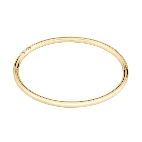 BOSS Ladies Live Bangle in Gold Plated Stainless Steel