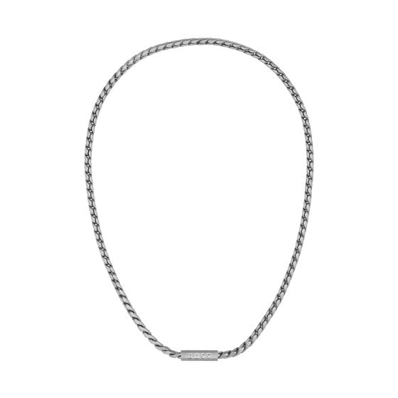 BOSS Mens Doran Necklace Stainless Steel