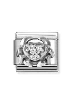 Nomination Composable Classic Zodiac Cancer Cubic Zirconia and 925 Silver