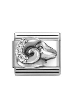 Nomination Composable Classic Zodiac Aries Cubic Zirconia and 925 Silver