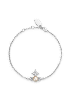 Vivienne Westwood Feodora Pearl Bracelet Platinum Plated