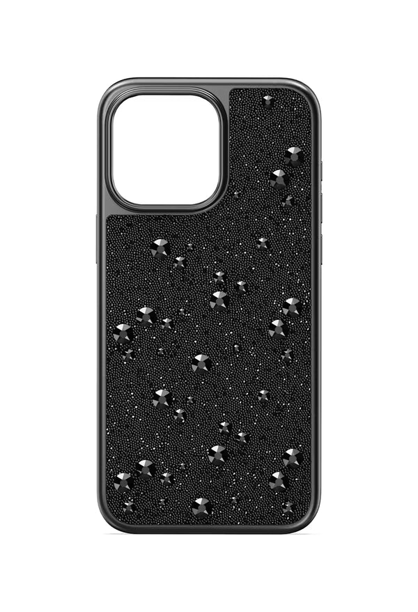 Swarovski Flat Back Crystal Black iPhone 15 Pro Max Case