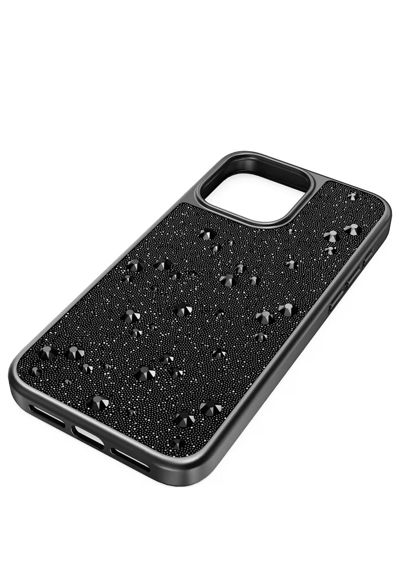 Swarovski Flat Back Crystal Black iPhone 15 Pro Max Case